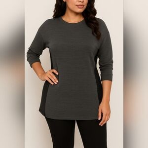 A.N.A Charcoal Tunic Top XS 🖤 Casual Flowy Longline Everyday